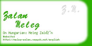 zalan meleg business card